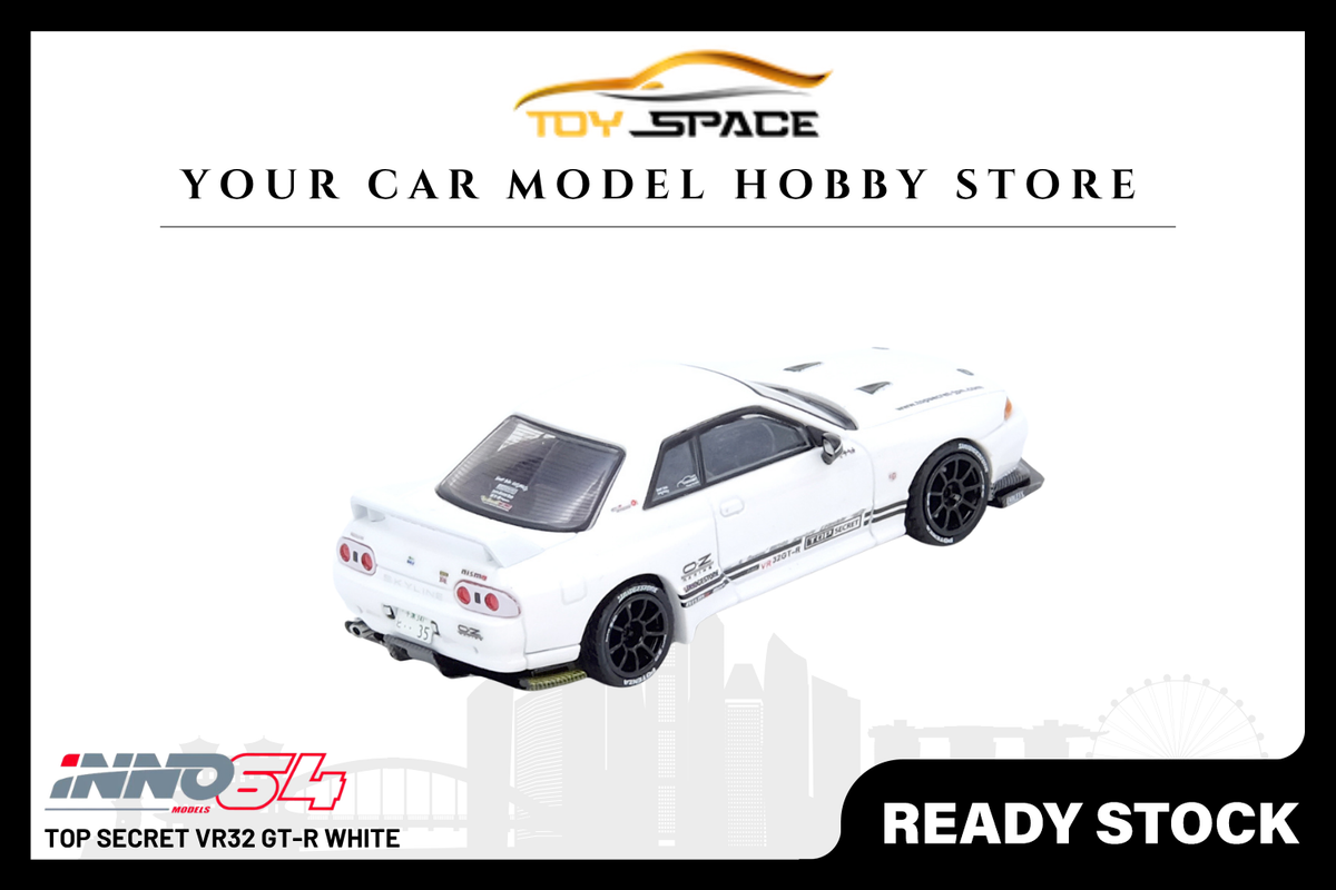 [INNO64] Top Secret VR32 GT-R White - Toy Space Diecast Online Store Singapore