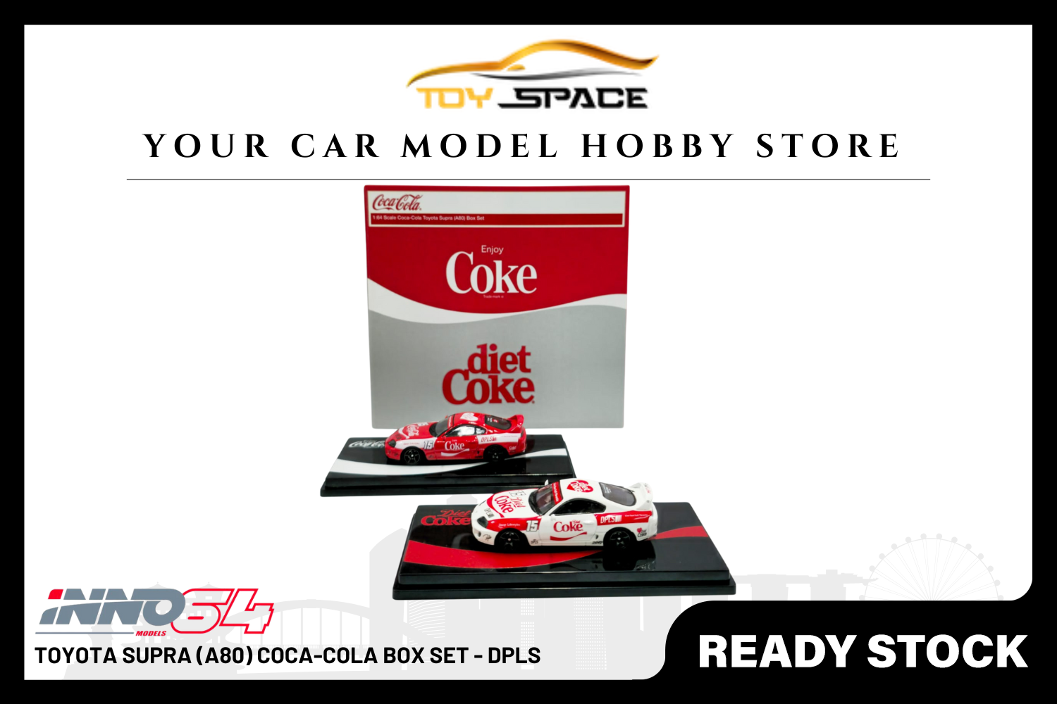 [INNO64] Toyota Supra (A80) Coca-cola Box Set - DPLS