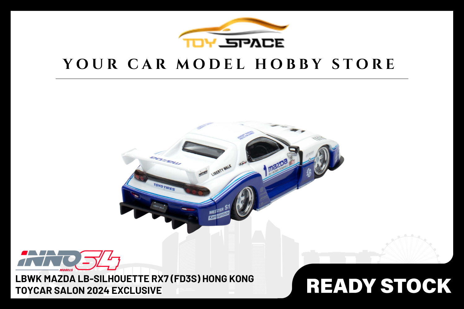 [INNO64] LBWK Mazda LB-Silhouette RX7 (FD3S) Hong Kong Toycar Salon 2024 Exclusive