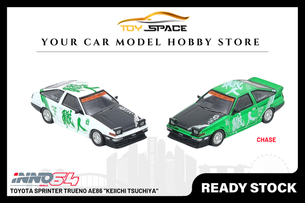 [INNO64] Toyota Sprinter Trueno AE86 "KEIICHI TSUCHIYA" - Toy Space Diecast Online Store Singapore