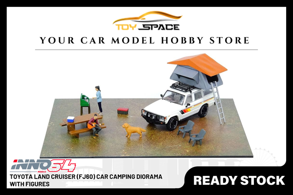[INNO64] Toyota Land Cruiser (FJ60) Car Camping Diorama With Figures