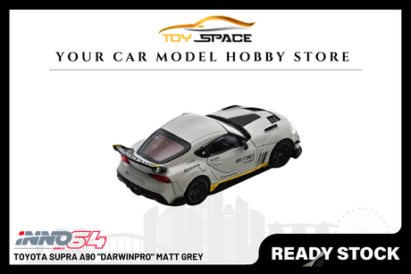 [INNO64] Toyota Supra A90 "DarwinPRO" Matt Grey - Toy Space Diecast Online Store Singapore
