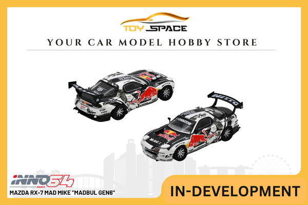 [INNO64] Mazda RX-7 Mad Mike "Madbul Gen6" - Toy Space Diecast Online Store Singapore