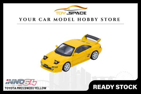 [INNO64] Toyota MR2 (SW20) Yellow - Toy Space Diecast Online Store Singapore