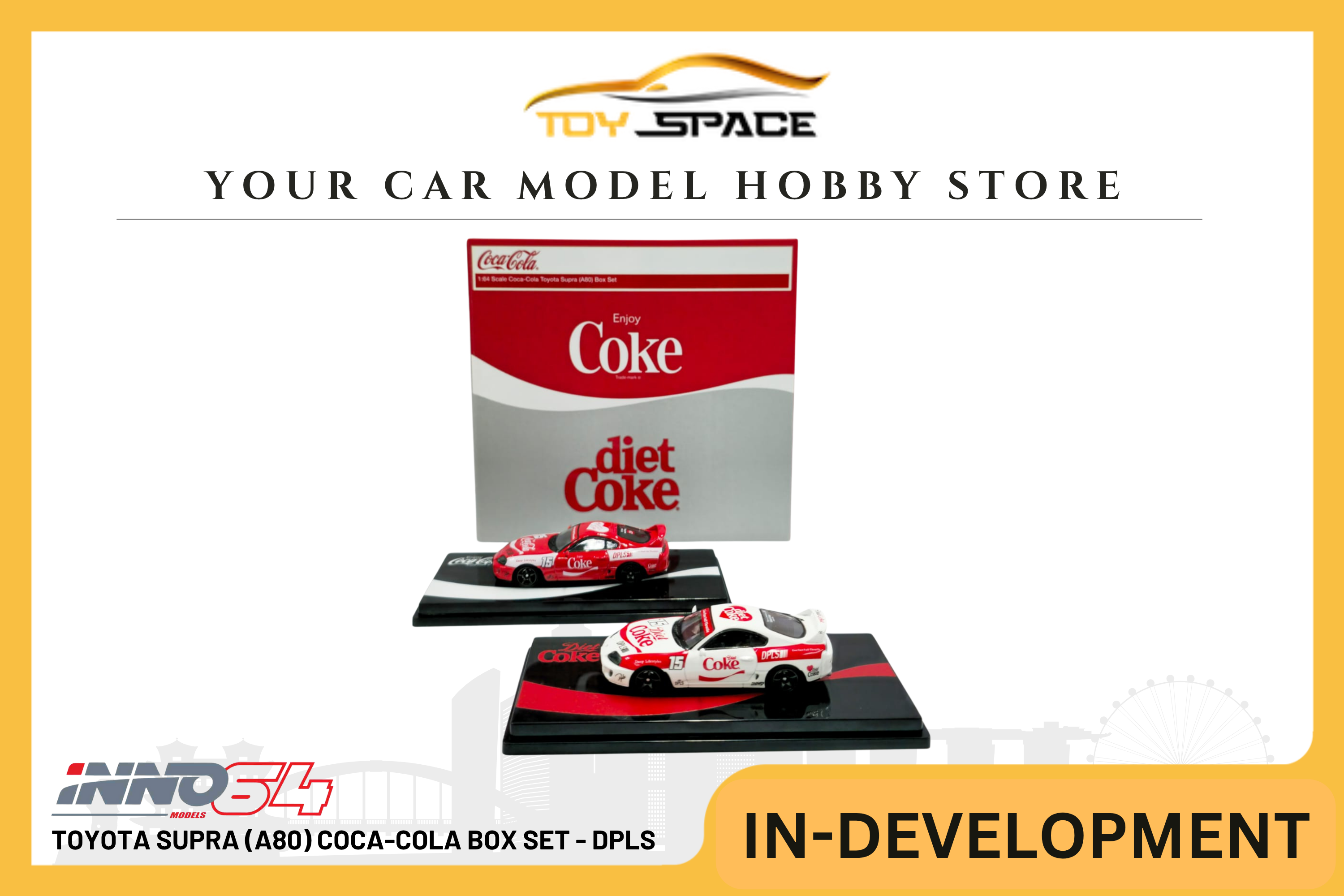 [INNO64] Toyota Supra (A80) Coca-cola Box Set - DPLS