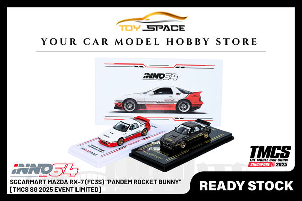 [INNO64] 1:64 SGCARMART Mazda RX-7 (FC3S) "Pandem Rocket Bunny" [TMCS SG 2025 Event Limited]