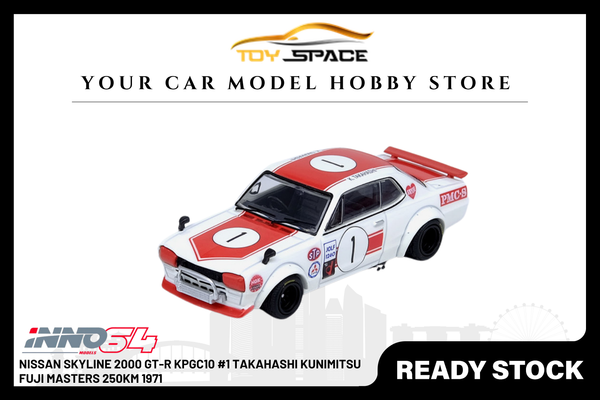 [INNO64] Nissan Skyline 2000 GT-R KPGC10 #1 Takahashi Kunimitsu Fuji Masters 250KM 1971