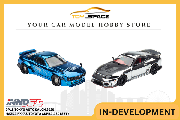 [INNO64] DPLS Tokyo Auto Salon 2026 Mazda RX-7 & Toyota Supra A80 (Set)