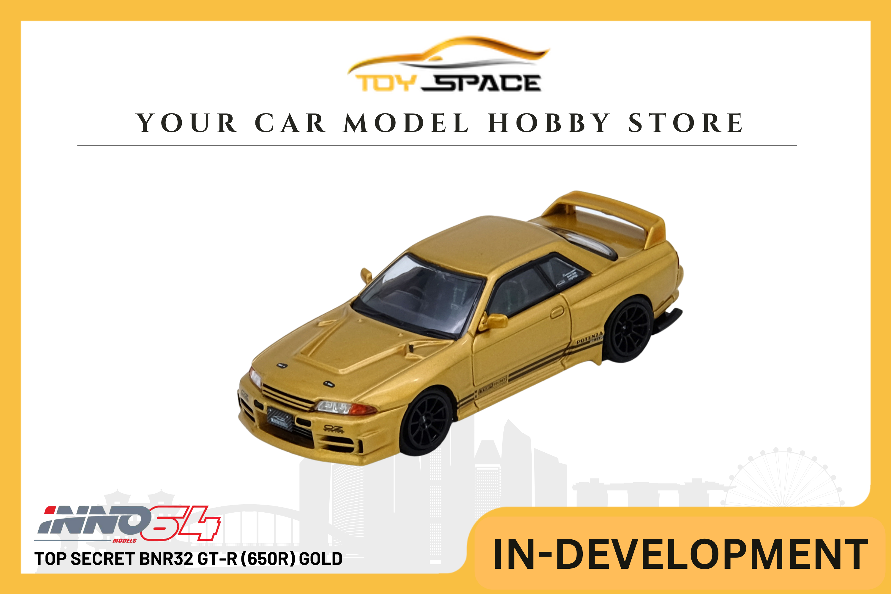 [INNO64] Top Secret BNR32 GT-R (650R) Gold