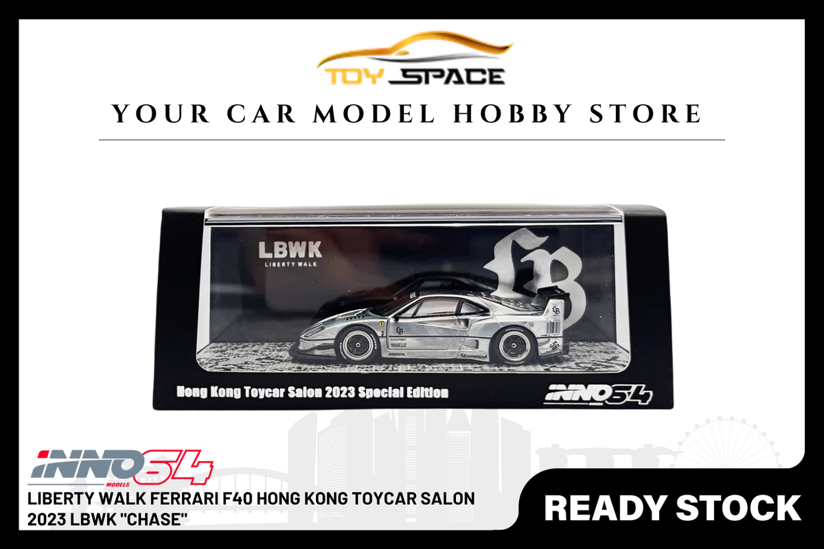 [INNO64] Liberty Walk Ferrari F40 Hong Kong Toycar Salon 2023 LBWK "CHASE"