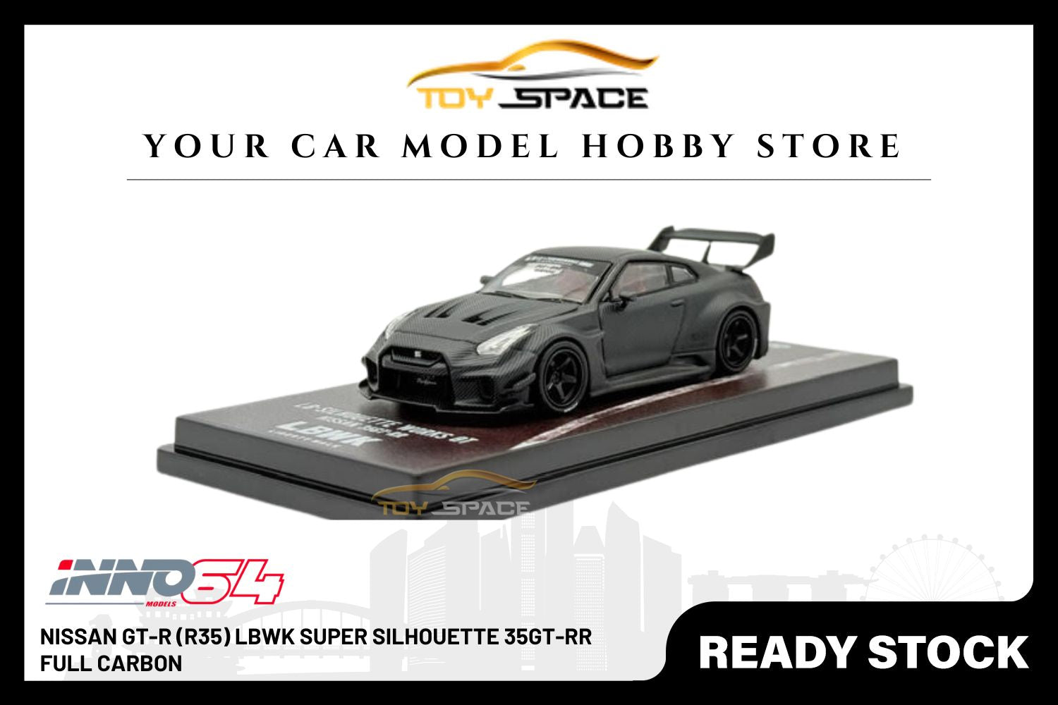 [INNO64] Nissan GT-R (R35) LBWK Super Silhouette 35GT-RR Full Carbon