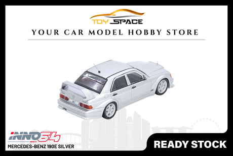 [INNO64] Mercedes-Benz 190E Silver - Toy Space Diecast Online Store Singapore