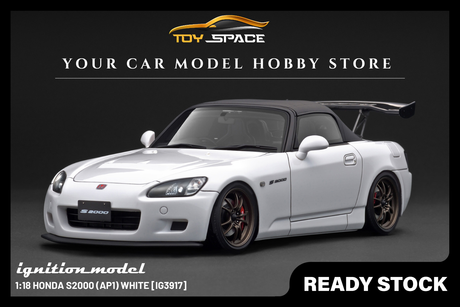 [IGNITION MODEL] 1:18 Honda S2000 (AP1) White [IG3917] - Toy Space Diecast Online Store Singapore