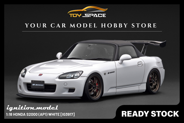 [IGNITION MODEL] 1:18 Honda S2000 (AP1) White [IG3917] - Toy Space Diecast Online Store Singapore