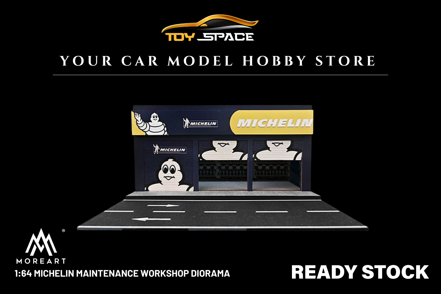 [MOREART] 1:64 Michelin Maintenance Workshop Diorama