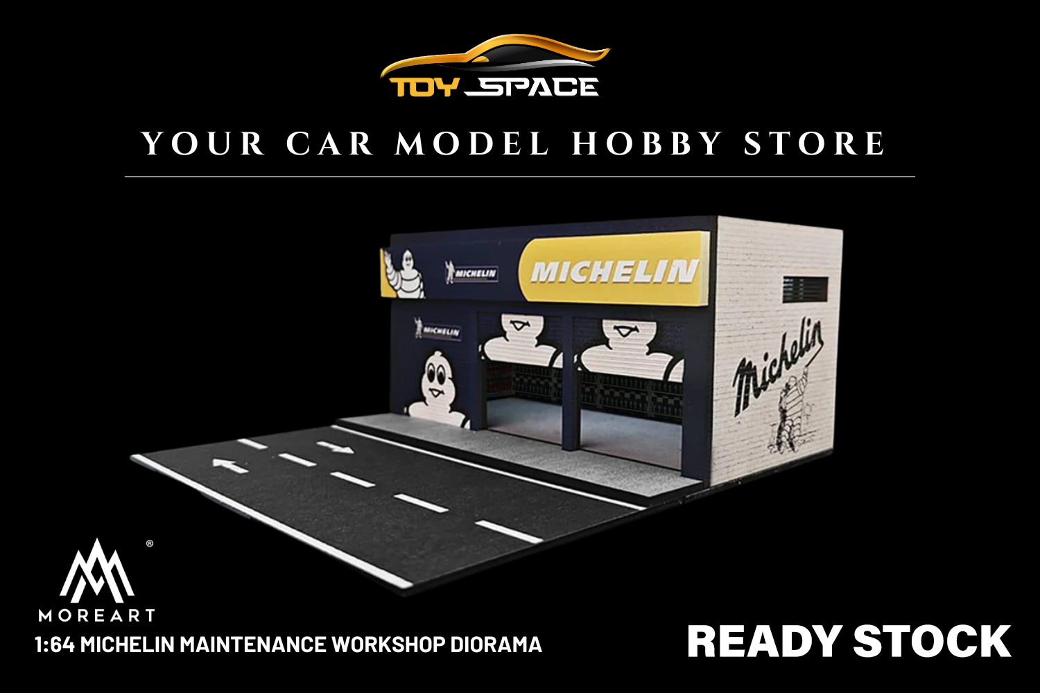 [MOREART] 1:64 Michelin Maintenance Workshop Diorama