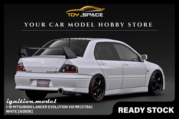 [IGNITION MODEL] 1:18 Mitsubishi Lancer Evolution VIII MR (CT9A) White [IG3836]
