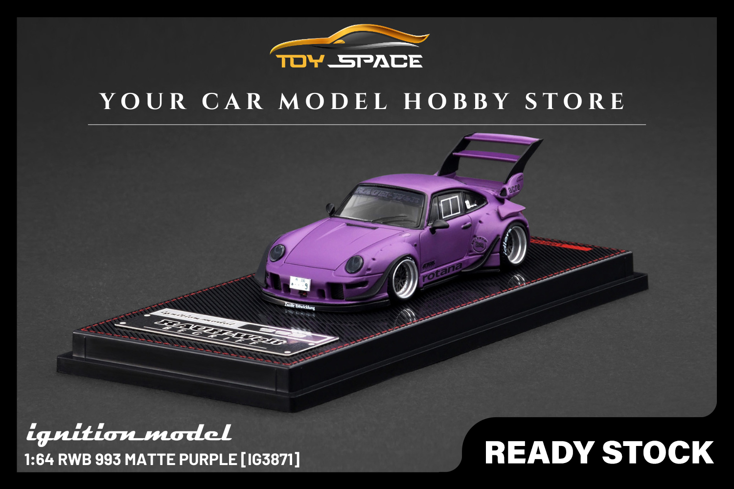 [IGNITION MODEL] 1:64 RWB 993 Matte Purple [IG3871]