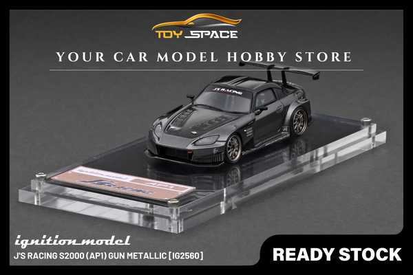 [IGNITION MODEL] 1:64 J'S RACING S2000 (AP1) Gun Metallic [IG2560]
