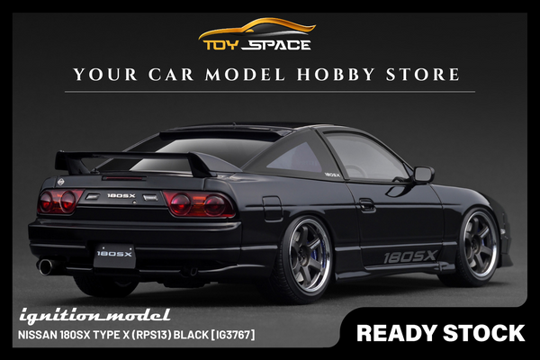 [IGNITION MODEL] 1:18 Nissan 180SX Type X (RPS13) Black [IG3767]