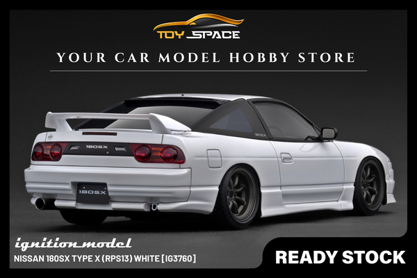 [IGNITION MODEL] 1:18 Nissan 180SX Type X (RPS13) White [IG3760]