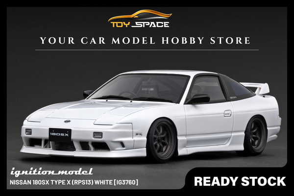 [IGNITION MODEL] 1:18 Nissan 180SX Type X (RPS13) White [IG3760]