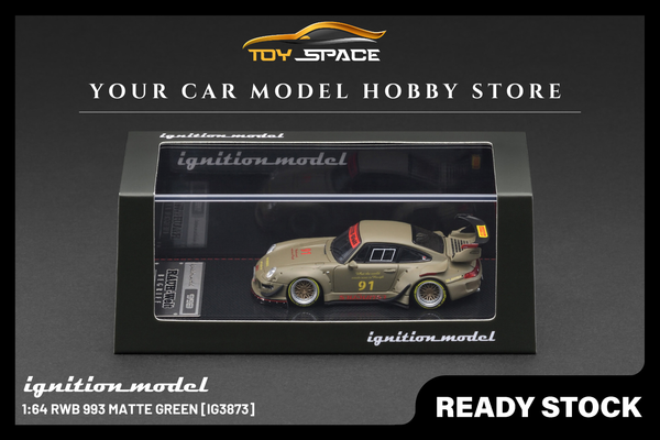 [IGNITION MODEL] 1:64 RWB 993 Matte Green [IG3873]
