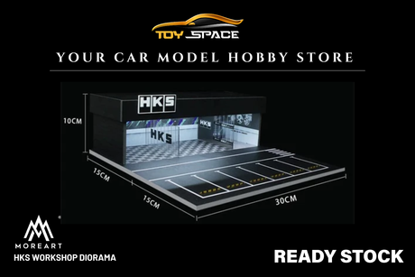 [MOREART] 1:64 HKS Workshop Diorama - Toy Space Diecast Online Store Singapore