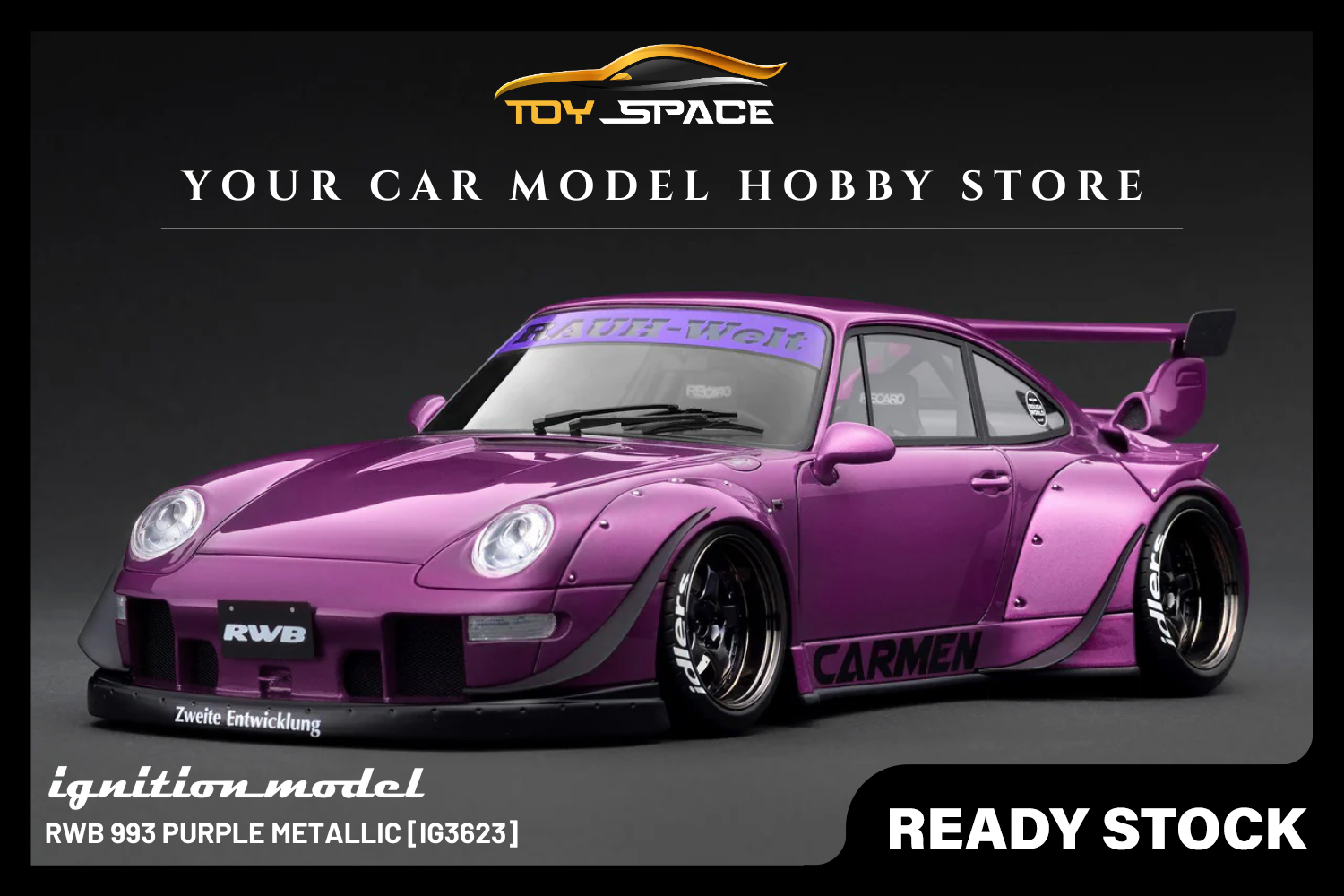[IGNITION MODEL] 1:18 RWB 993 Purple Metallic [IG3623]