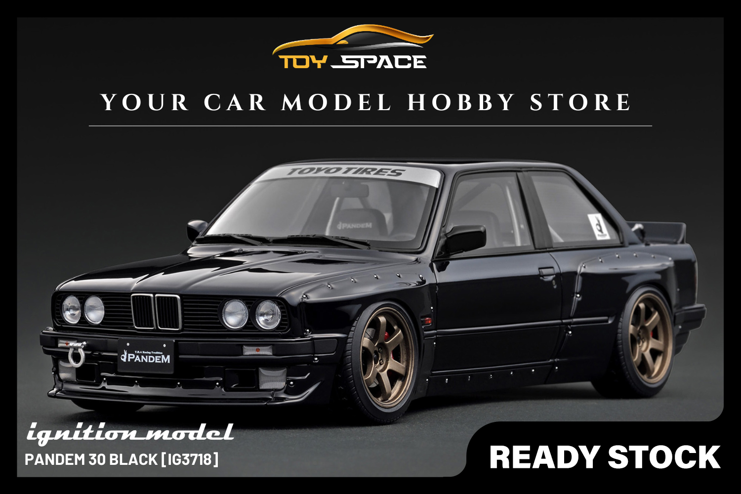 [IGNITION MODEL] 1:18 PANDEM 30 Black [IG3718]