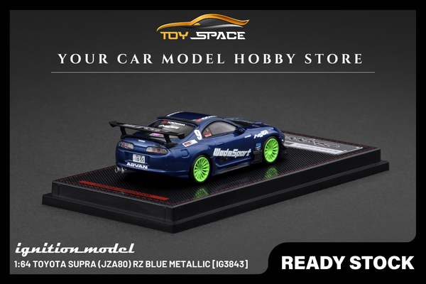 [IGNITION MODEL] 1:64 Toyota Supra (JZA80) RZ Blue Metallic [IG3843]