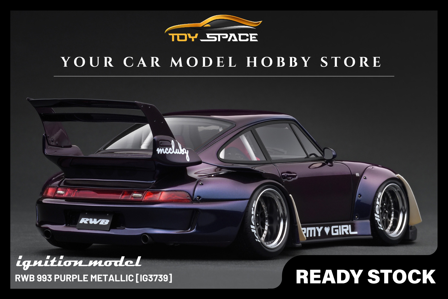 [IGNITION MODEL] 1:18 RWB 993 Purple Metallic [IG3739]