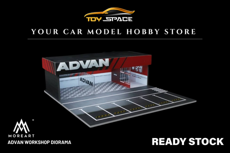 [MOREART] 1:64 Advan Workshop Diorama - Toy Space Diecast Online Store Singapore