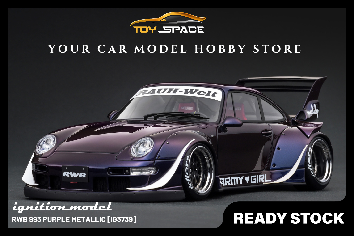 [IGNITION MODEL] 1:18 RWB 993 Purple Metallic [IG3739]