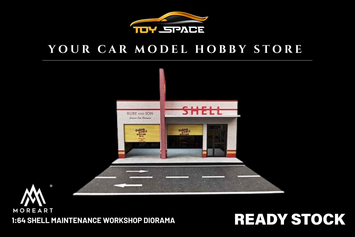 [MOREART] 1:64 Shell Maintenance Workshop Diorama