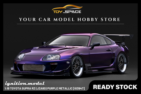 [IGNITION MODEL] 1:18 Toyota Supra RZ (JZA80) Purple Metallic [IG3947] - Toy Space Diecast Online Store Singapore