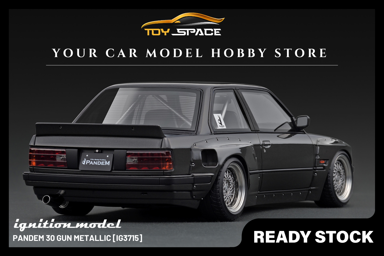 [IGNITION MODEL] 1:18 PANDEM 30 Gun Metallic [IG3715]