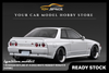 [IGNITION MODEL] 1:18 Nissan Skyline GT-R (R32) White MIDNIGHT Reina's R [IG3596] - Toy Space Diecast Online Store Singapore