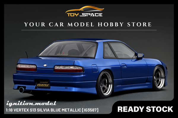 [IGNITION MODEL] 1:18 VERTEX S13 Silvia Blue Metallic [IG3587]