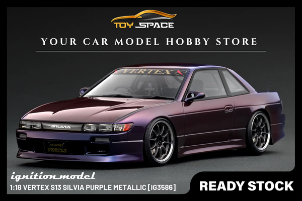[IGNITION MODEL] 1:18 VERTEX S13 Silvia Purple Metallic [IG3586]