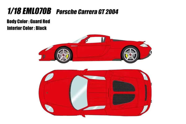 [MAKE UP] 1:18 Porsche Carrera GT 2004 Red [EML070B]