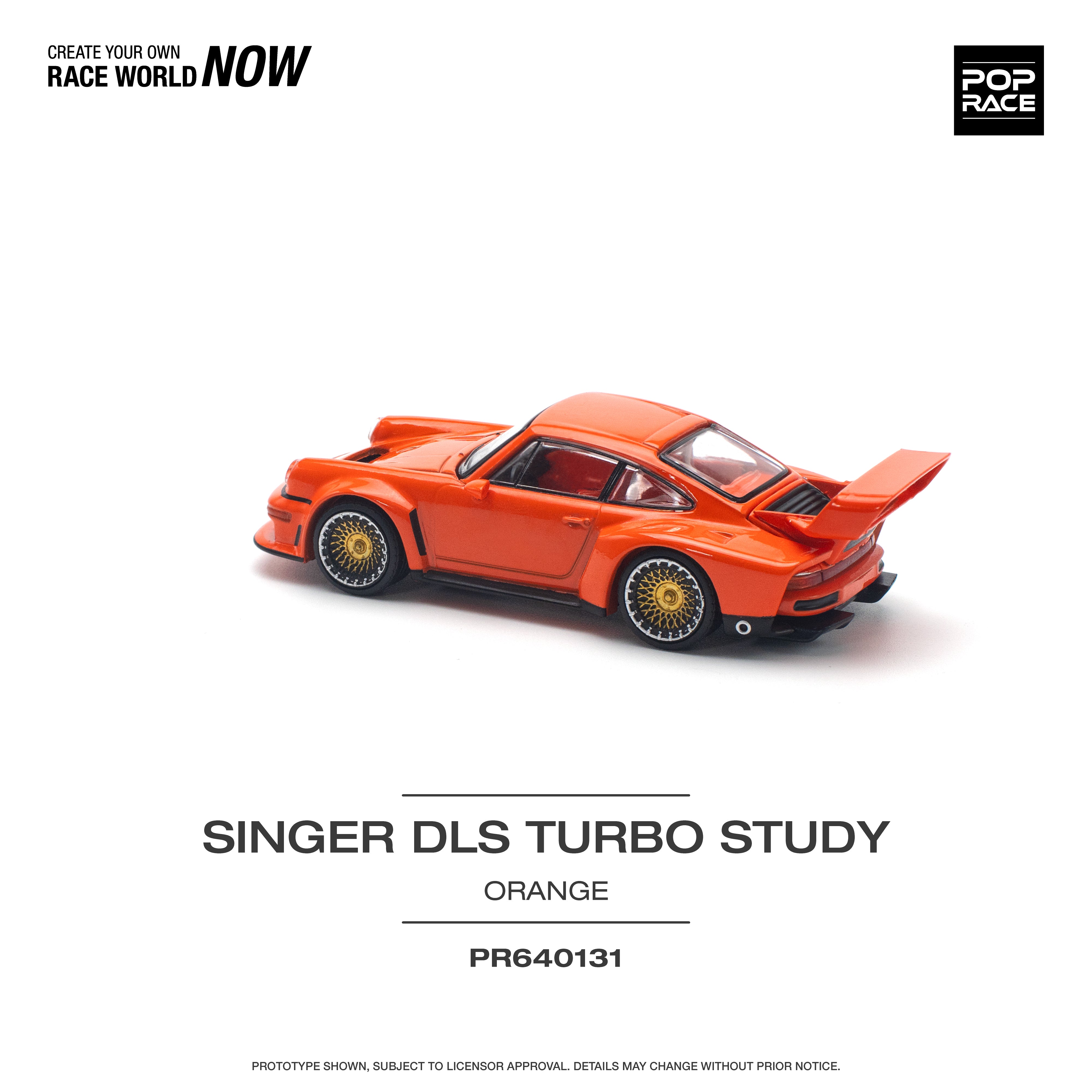 [POP RACE] 1/64 Singer DLS Turbo (Track) Orange