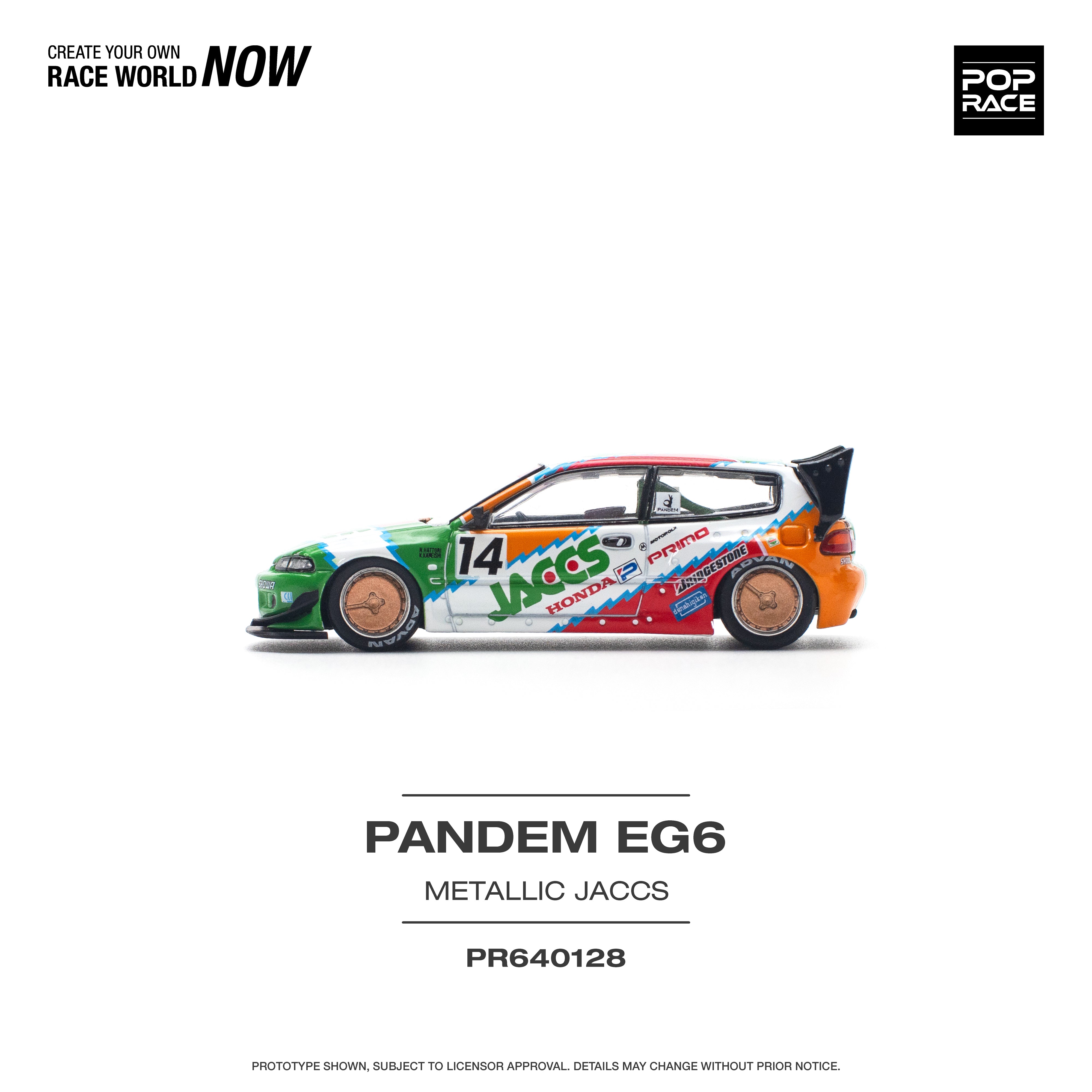 [POP RACE] 1/64 Pandem Civic EG6 V1.5 Jaccs