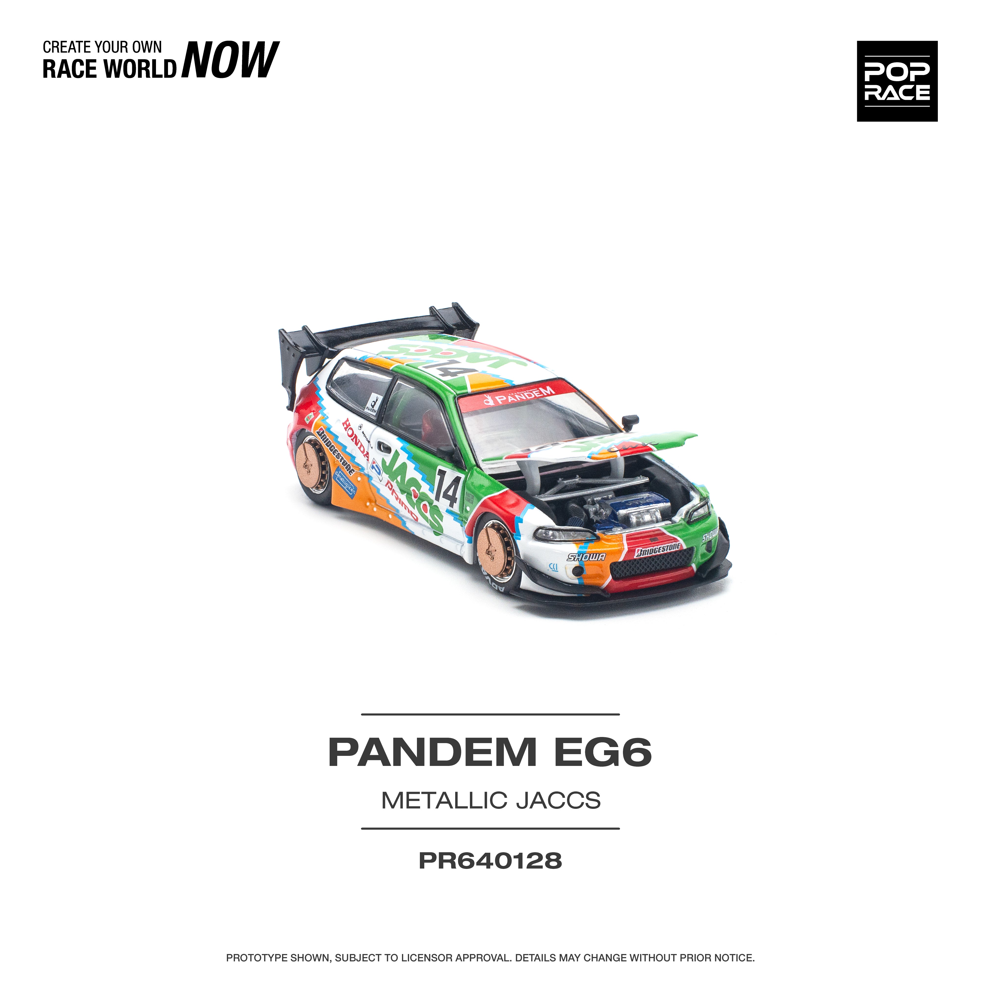 [POP RACE] 1/64 Pandem Civic EG6 V1.5 Jaccs