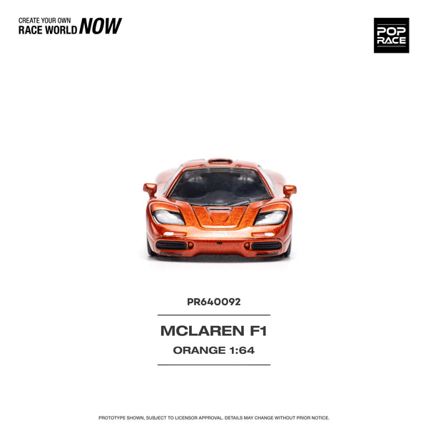 [POP RACE] 1/64 Mclaren F1 Orange