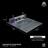 [MOREART] 1:64 Bus Station Road Scene Model - Toy Space Diecast Online Store Singapore