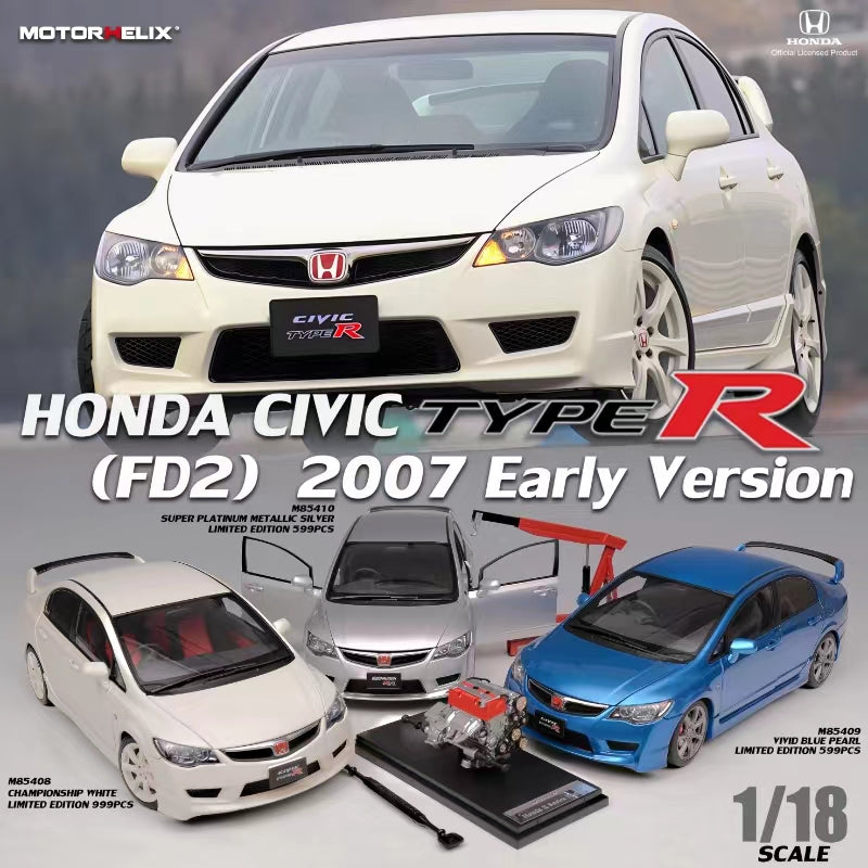 [MOTORHELIX] 1:18 Honda Civic Type R (FD2) 2007 Early Version