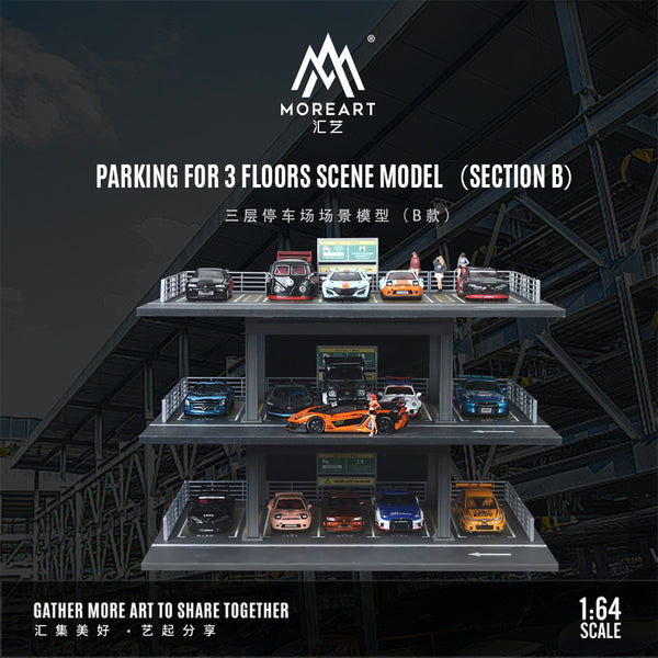 [MOREART] 1:64 Parking For 3 Floors Scene Models