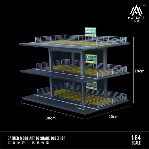 [MOREART] 1:64 Parking For 3 Floors Scene Models