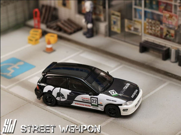 [STREET WEAPON] 1:64 Honda Civic EG6 RedBull Version